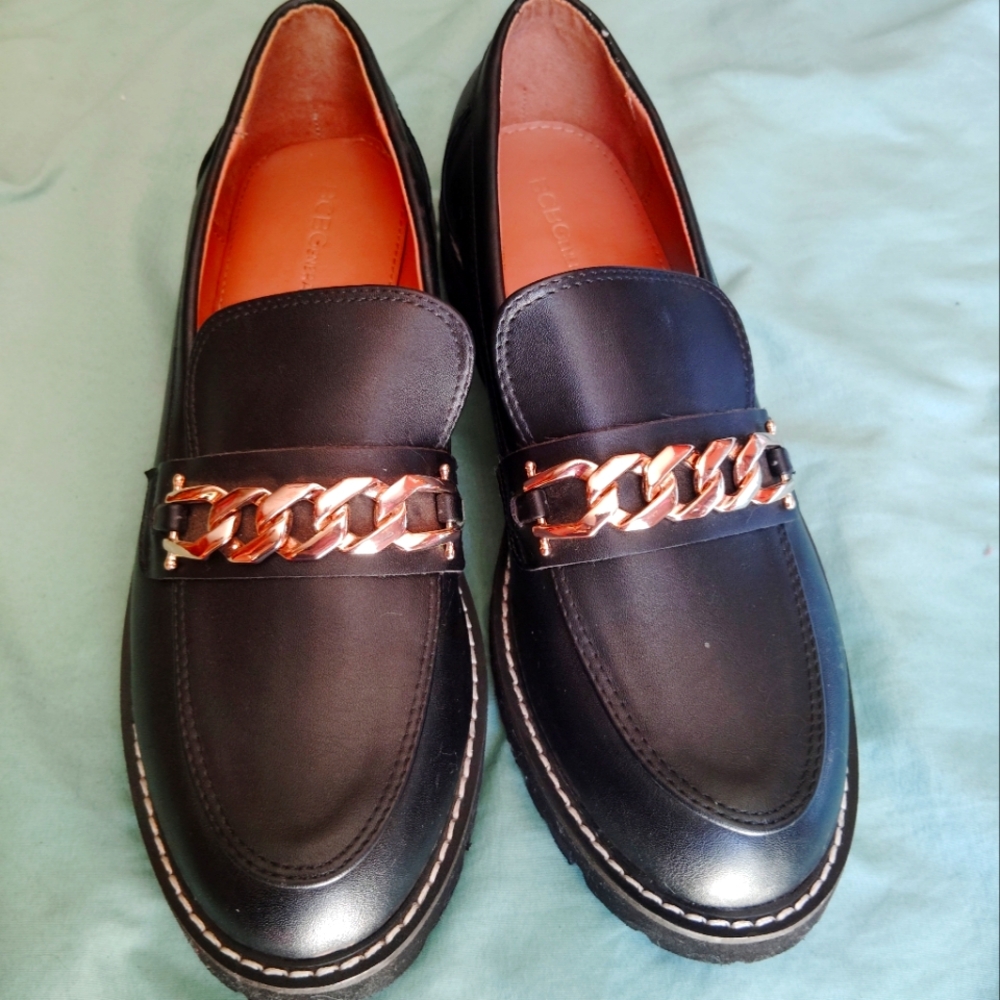 Black loafers